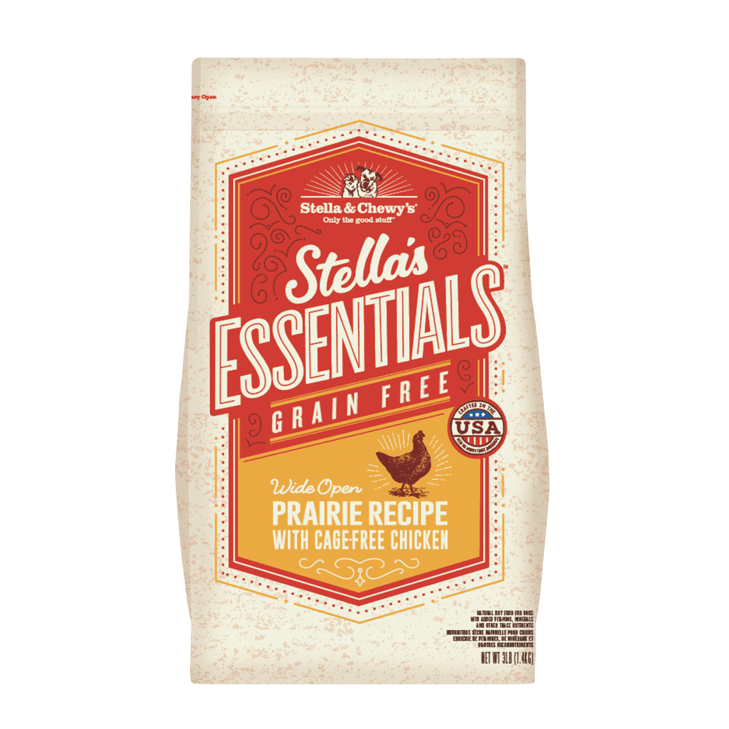 Stella & Chewy’s Stella’s Essentials Grain-Free Kibble for Dogs, Wide Open Prairie Recipe with Cage-Free Chicken