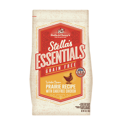 Stella & Chewy’s Stella’s Essentials Grain-Free Kibble for Dogs, Wide Open Prairie Recipe with Cage-Free Chicken