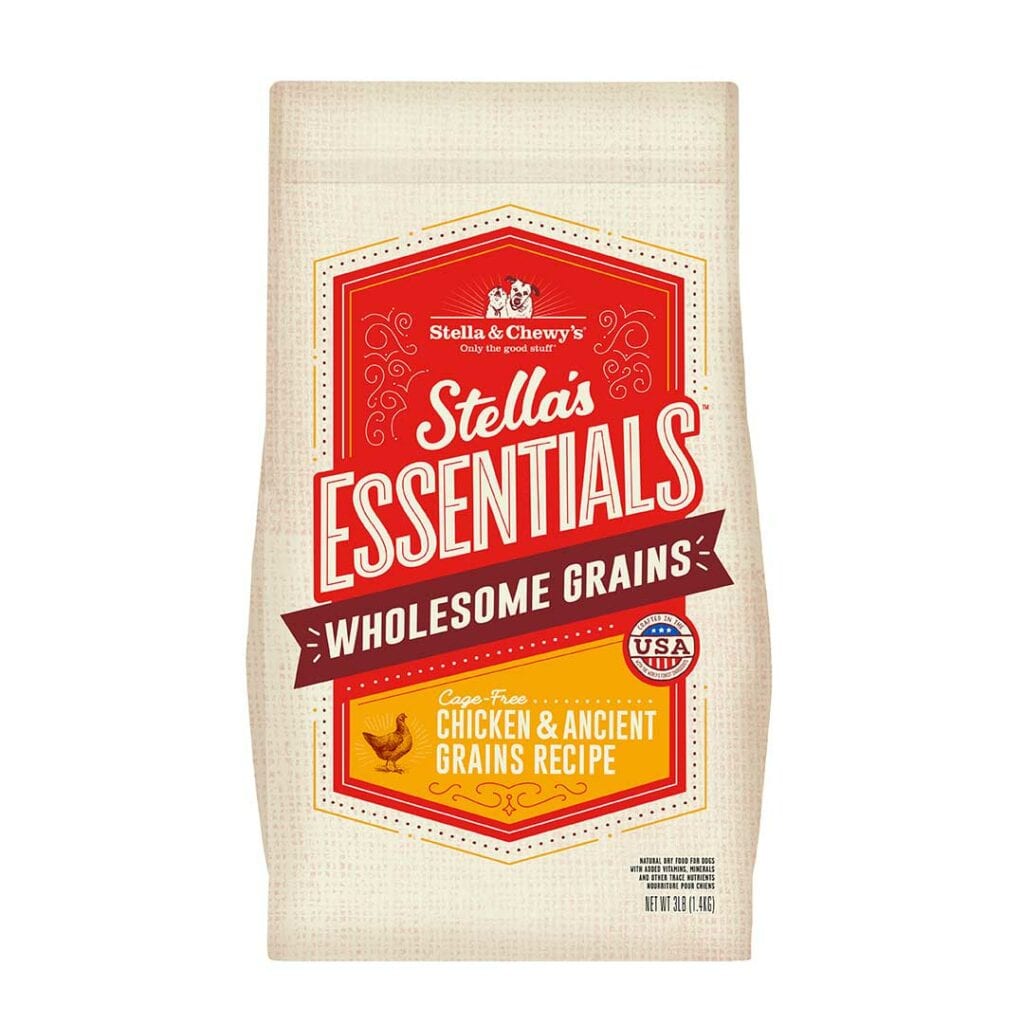 Stella & Chewy’s Stella’s Essentials Wholesome Grains Kibble for Dogs, Cage-Free Chicken & Ancient Grains Recipe
