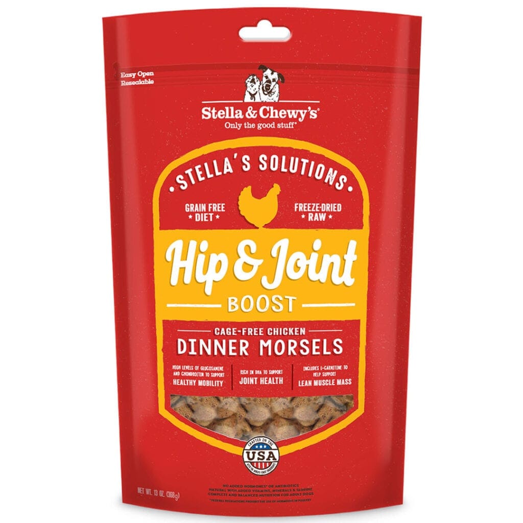Stella & Chewy’s Stella’s Solutions Hip & Joint Boost for Dogs, Cage-Free Chicken Recipe Dinner Morsels
