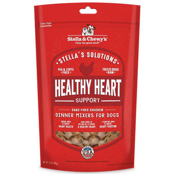 Stella & Chewy’s Stella’s Solutions for Dogs – Healthy Heart Support Cage-Free Chicken Dinner Morsels, 13oz