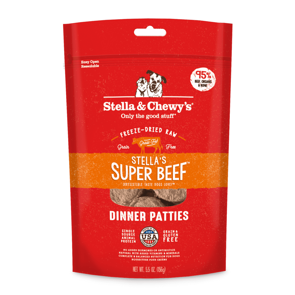 Stella & Chewy’s Stella’s Super Beef Freeze-Dried Raw Dog Dinner Patties