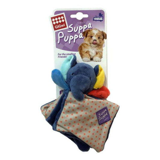 Suppa Puppa Elephant with Squeaker & Crinkle (Small)
