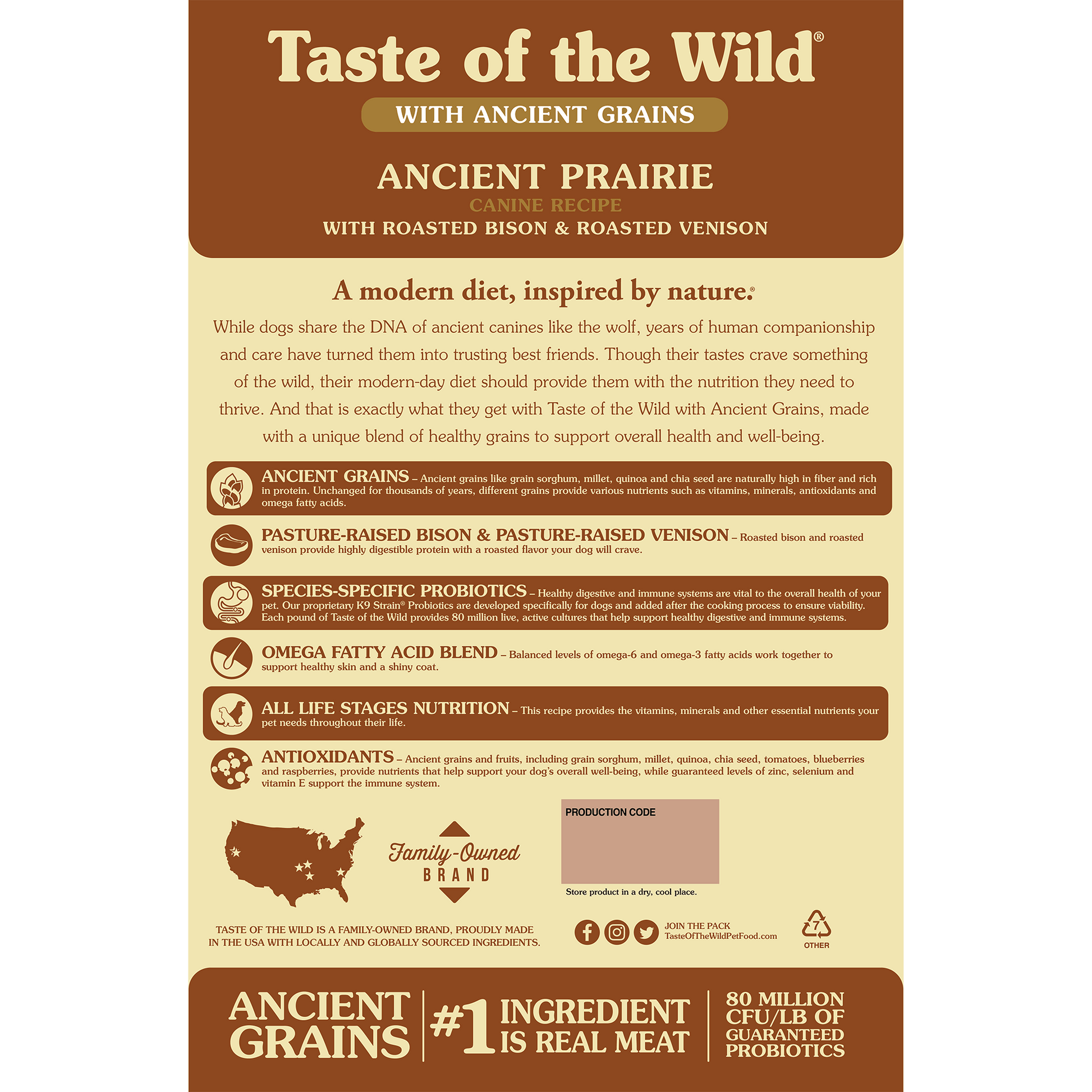 Taste of the Wild Ancient Prairie Canine Recipe for Dogs