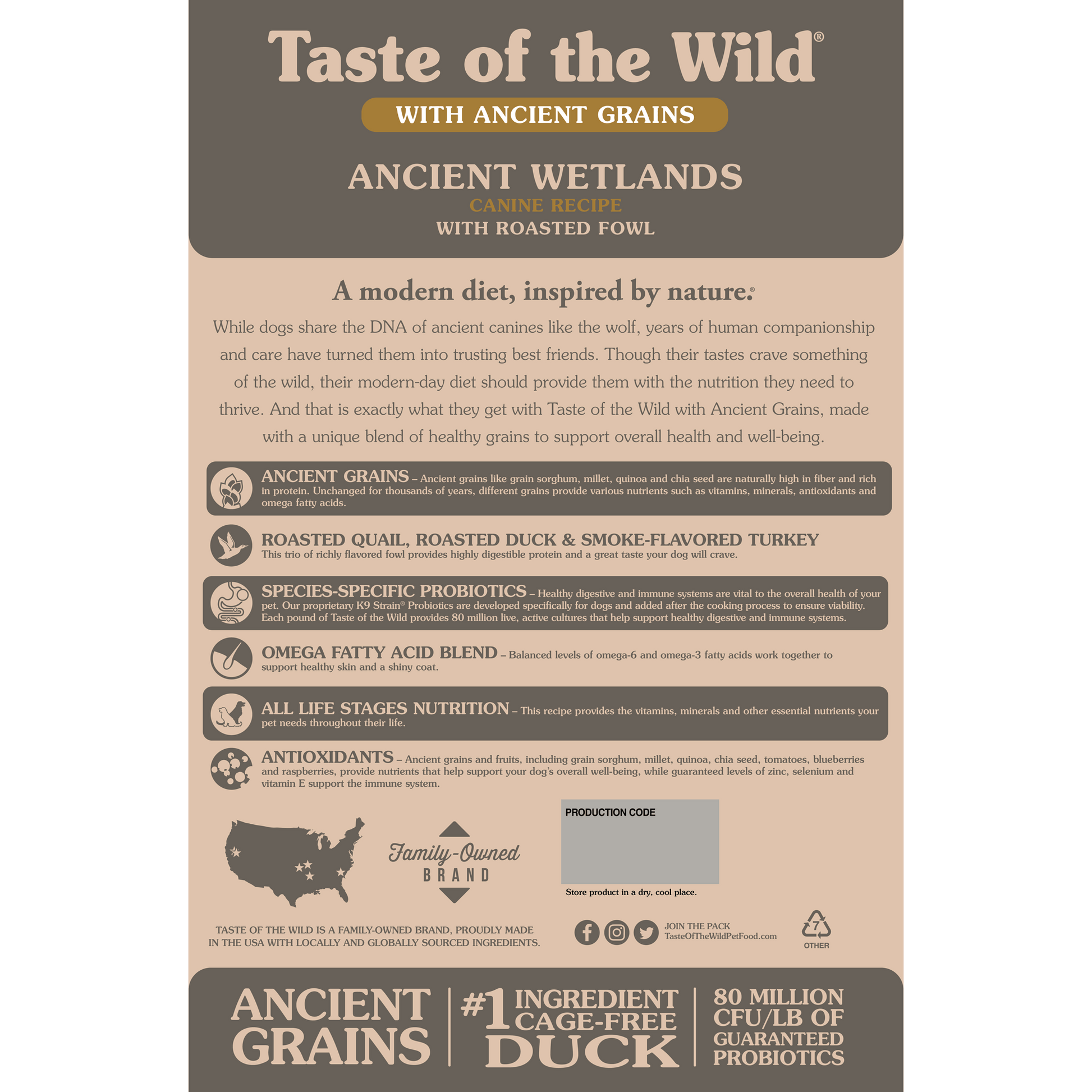Taste of the Wild Ancient Wetlands Canine Recipe for Dogs