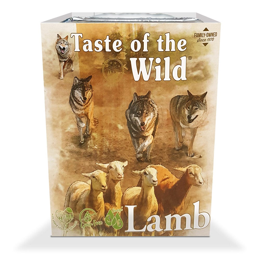 Taste of the Wild Wet Food LAMB Fruit & Veg Tray for Dogs, 390g