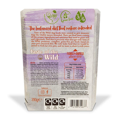 Taste of the Wild Wet Food SALMON Fruit & Veg Tray for Dogs, 390g