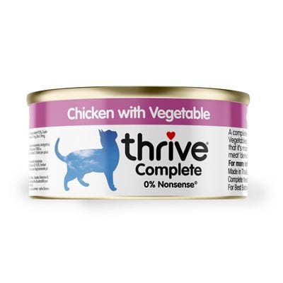 Thrive Wet Cat Food 100% COMPLETE - Chicken with Vegetable, 75g