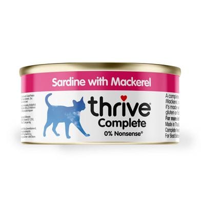 Thrive Wet Cat Food 100% COMPLETE - Sardine with Mackerel, 75g