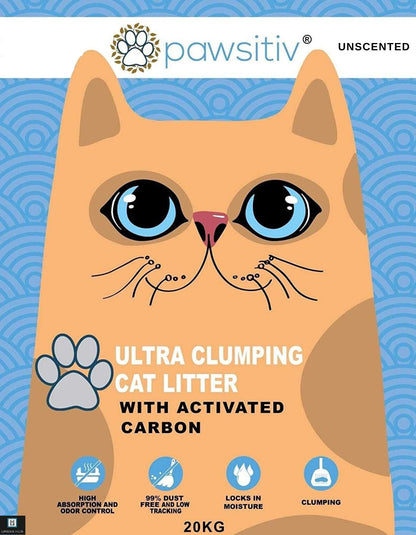 Pawsitiv Ultra Clumping Litter (20kg)