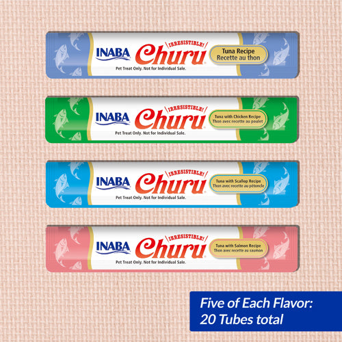 INABA Churu Tuna Varieties Assortment (20 Tubes)