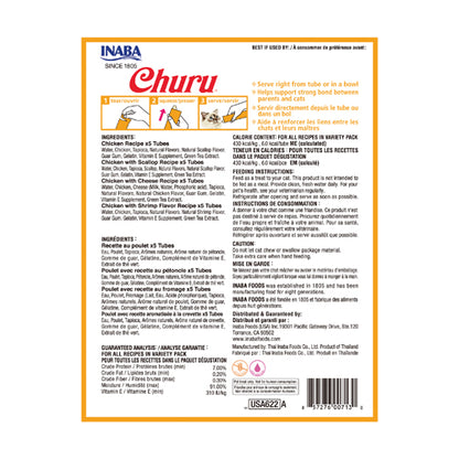 INABA Churu Chicken Varieties Assortment (20 Tubes)