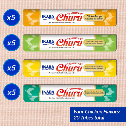 INABA Churu Chicken Variety (20 Tubes)