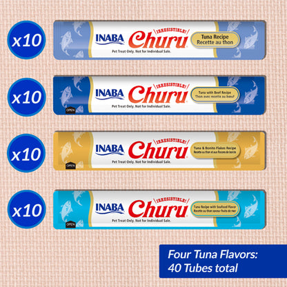 INABA Churu Tuna Variety (40 Tubes)