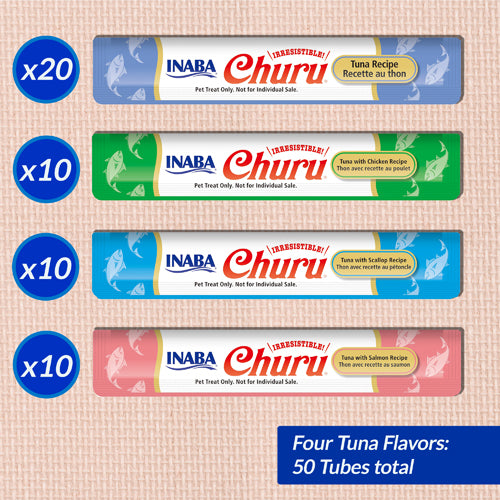 INABA Churu Tuna Variety (50 Tubes)