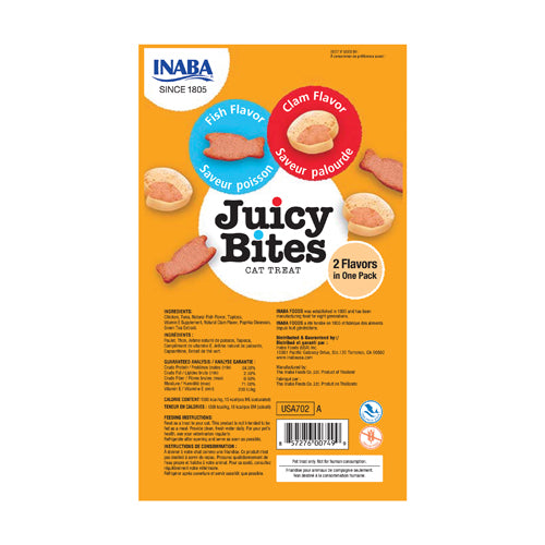 INABA Juicy Bites Fish & Clam Flavor (3 Packs)