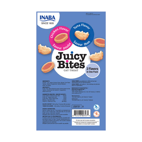 INABA Juicy Bites Tuna & Chicken Flavor (3 Packs)