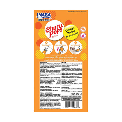 INABA Churu Pops Chicken Recipe (4 Tubes)
