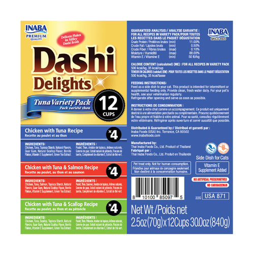 Inaba Dashi Delight Tuna Variety 12PCS/PK
