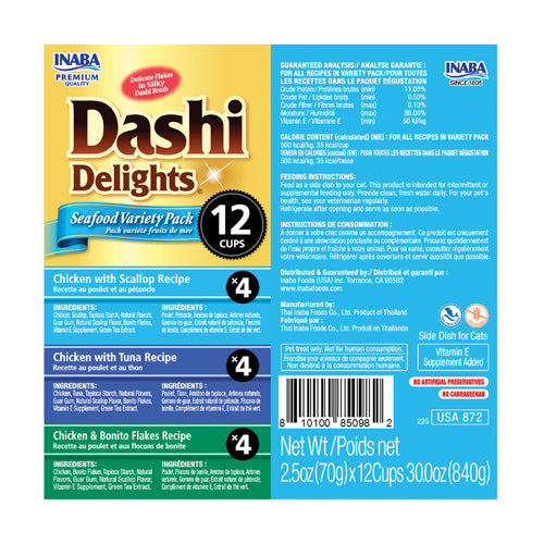 Inaba Dashi Delight Seafood Variety 12PCS/PK