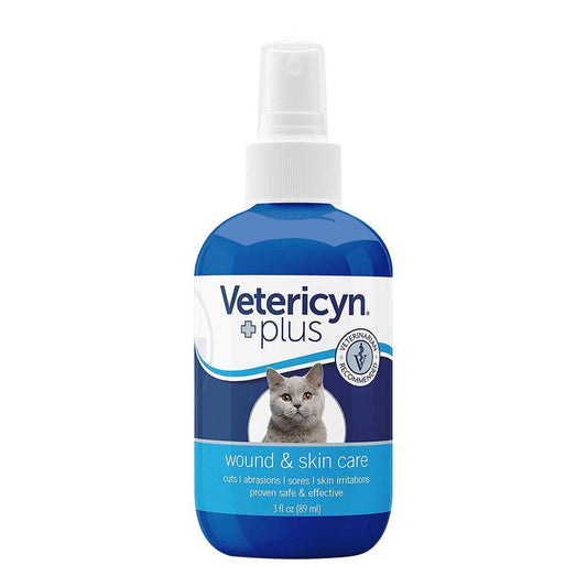 Vetericyn Plus Feline Antimicrobial Cat Wound & Skin Spray, 3oz