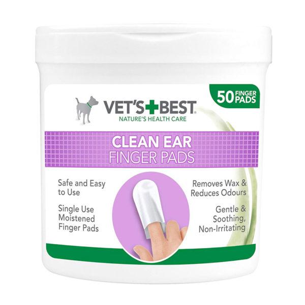 Vet’s Best Clean Ear Finger Pads (50 Pads)
