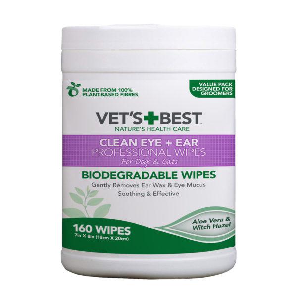 Vet’s Best Ear & Eye Wipes, 160 Pack