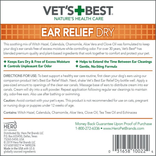 Vet's Best Ear Relief Dry (4 oz)