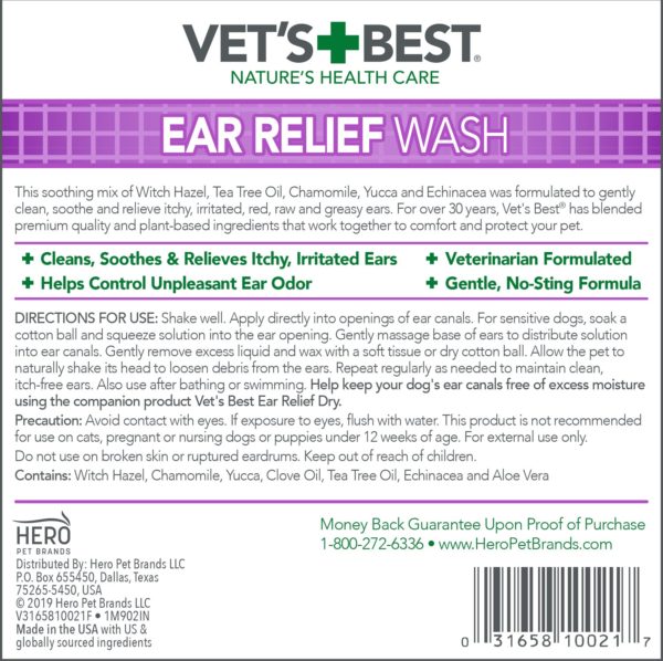 Vet’s Best Ear Relief Wash (4 oz)