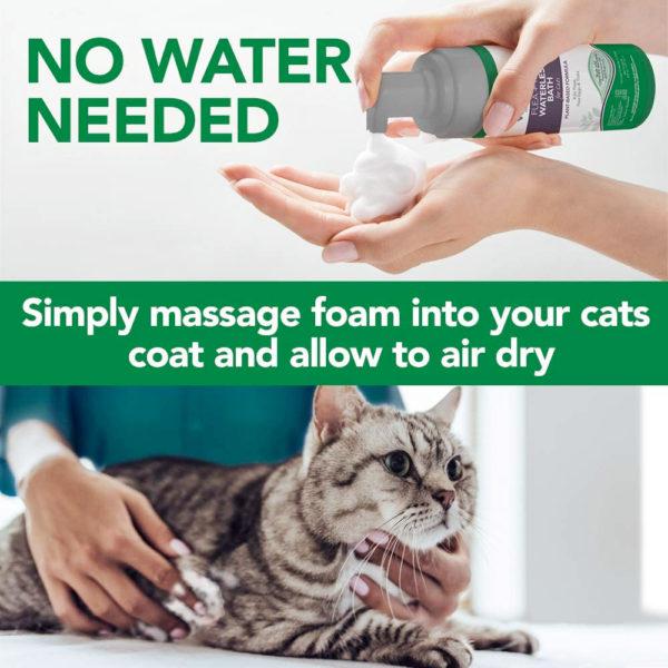 Vet’s Best Flea and Tick Waterless Bath Foam for Cats 5oz