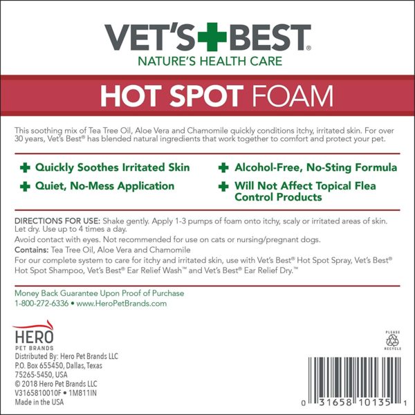 Vet’s Best Hot Spot Foam (4 oz)