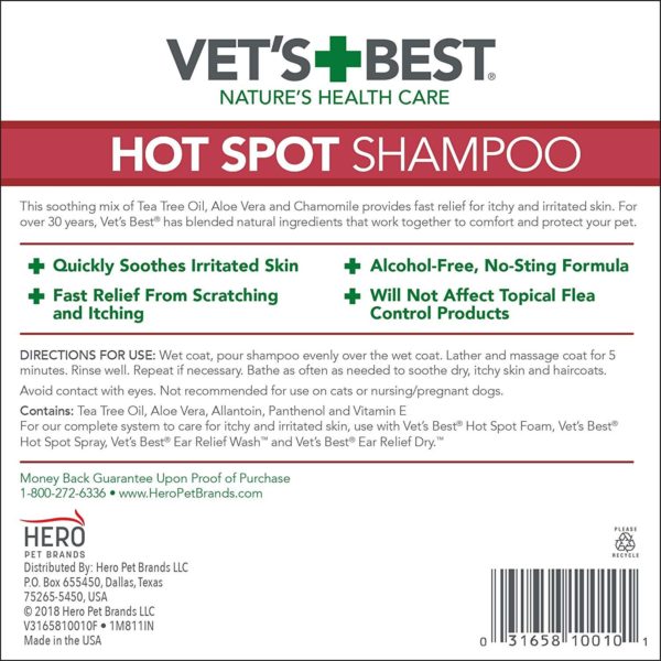Vet’s Best Hot Spot Shampoo (16 oz)