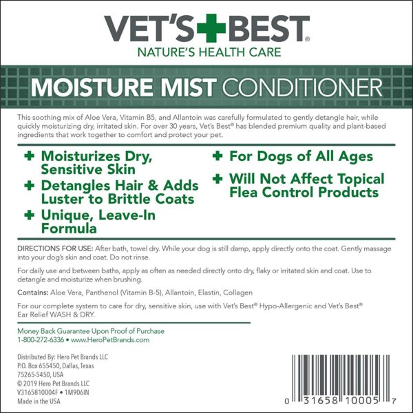 Vet’s Best Moisture Mist Conditioner (16 oz)