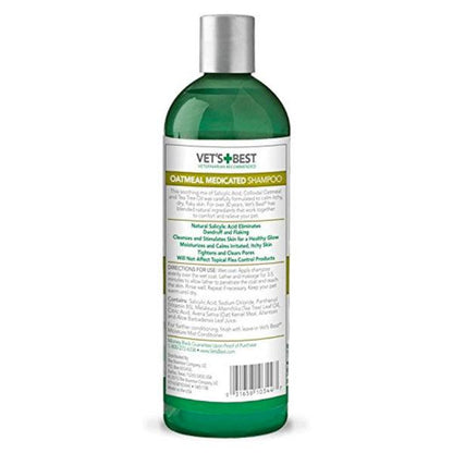 Vet’s Best Oatmeal Medicated Dog Shampoo (16 oz)