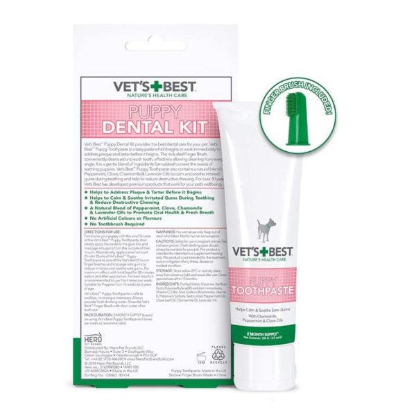 Vet’s Best Puppy Toothpaste with Silicon Finger Brush