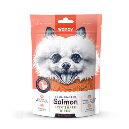 Wanpy Salmon Fish Shape Bites 100g