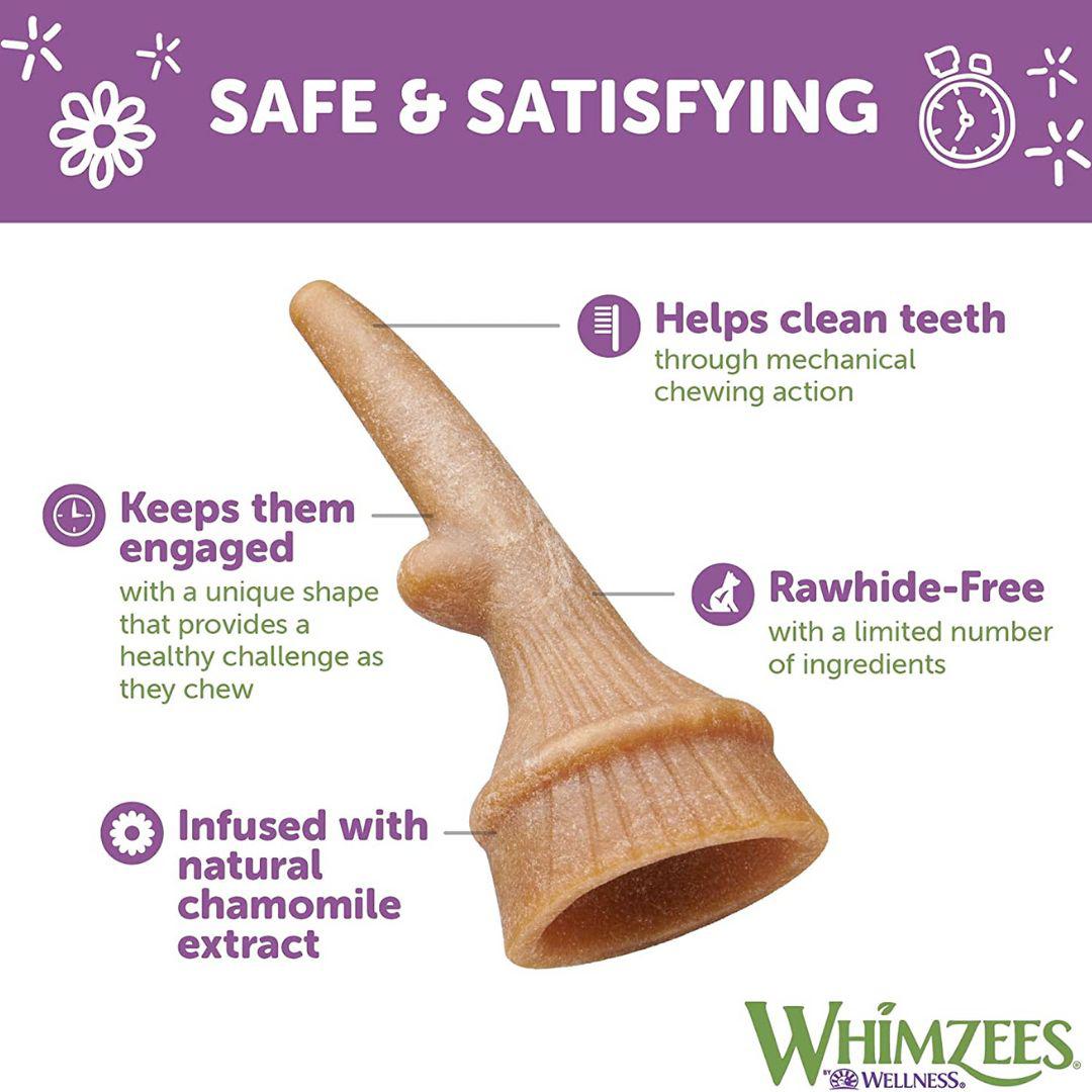 Whimzees Occupy Antler Natural Dental Chews for Dogs