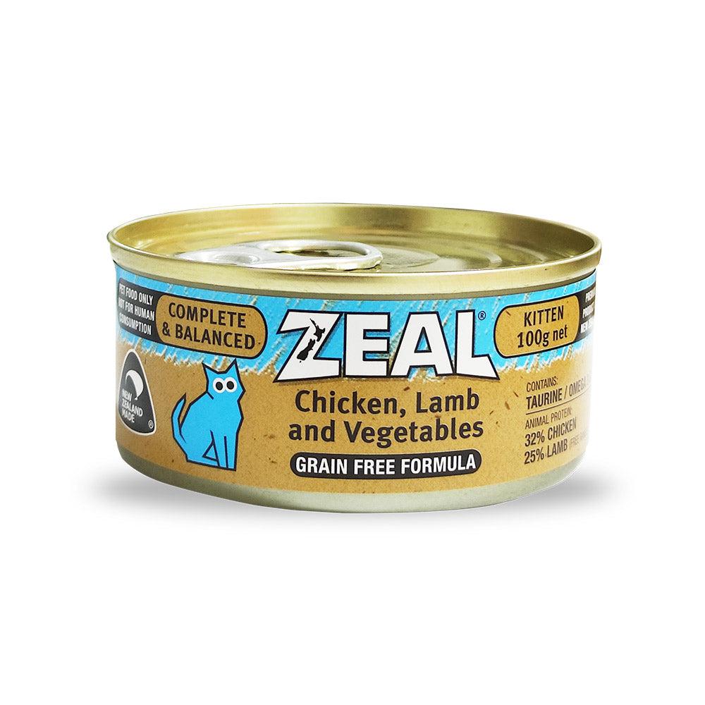 Zeal Chicken, Lamb & Vegetable Canned Food for Kitten 100g