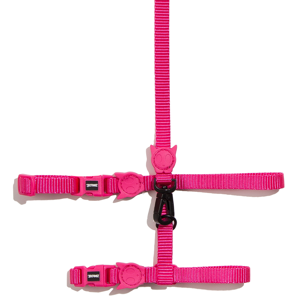 Zee.Cat Pink Led Harness & Leash Set