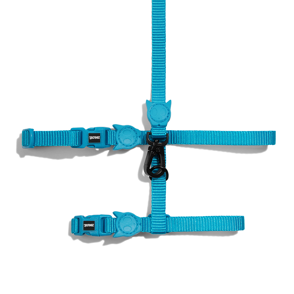 Zee.Cat Ultimate Blue Harness & Leash Set