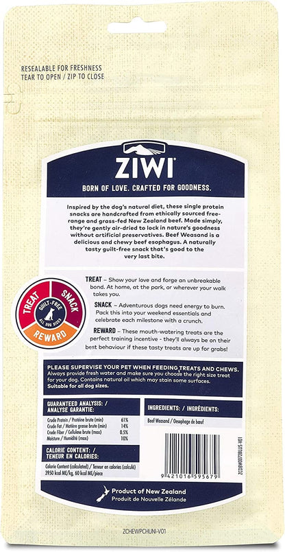 Ziwipeak Dog Chews & Treats – All Natural, Air-Dried, Single Protein, Grain-free, High-Value Treat, Snack, Reward