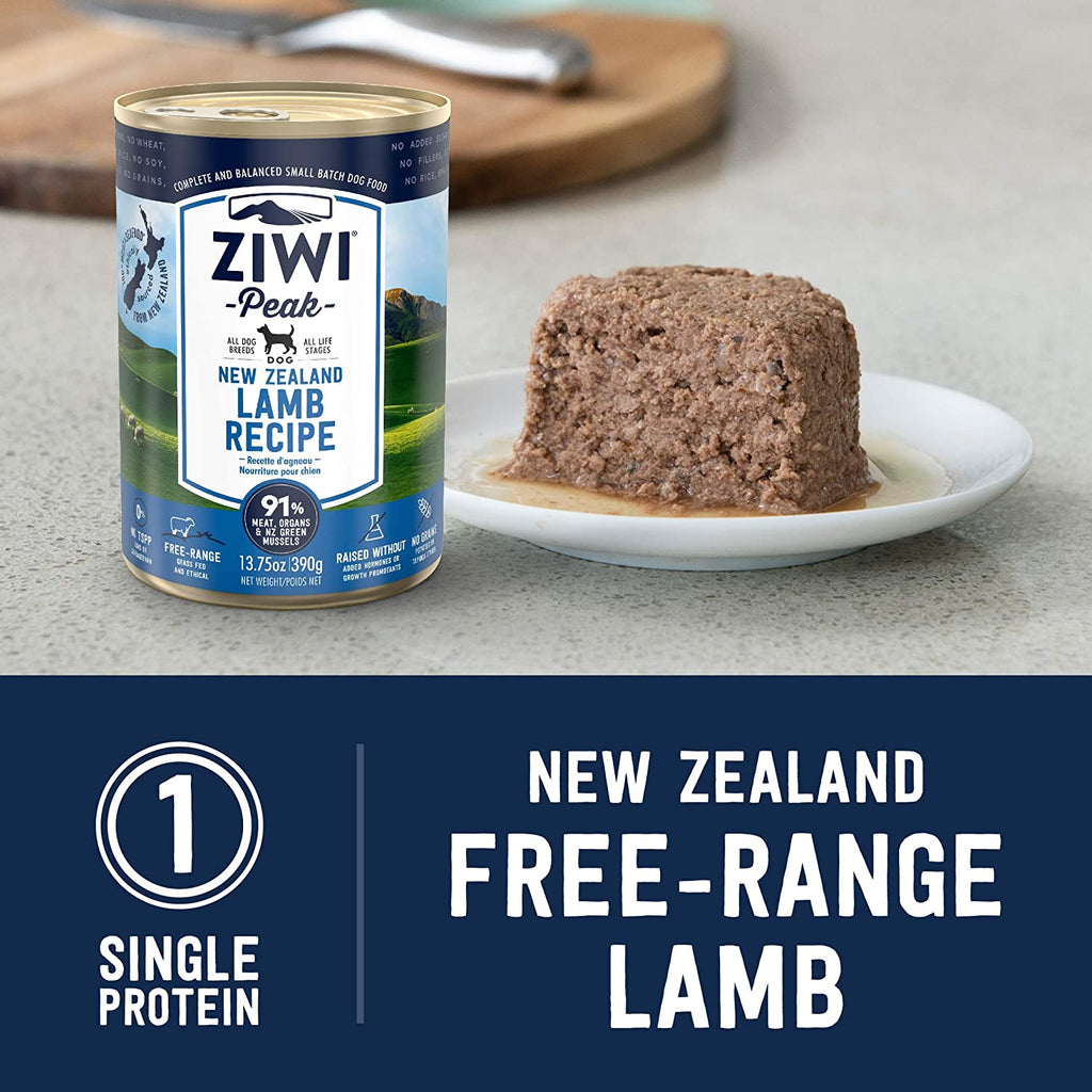 Ziwipeak Wet Lamb Recipe for Dogs, 390g