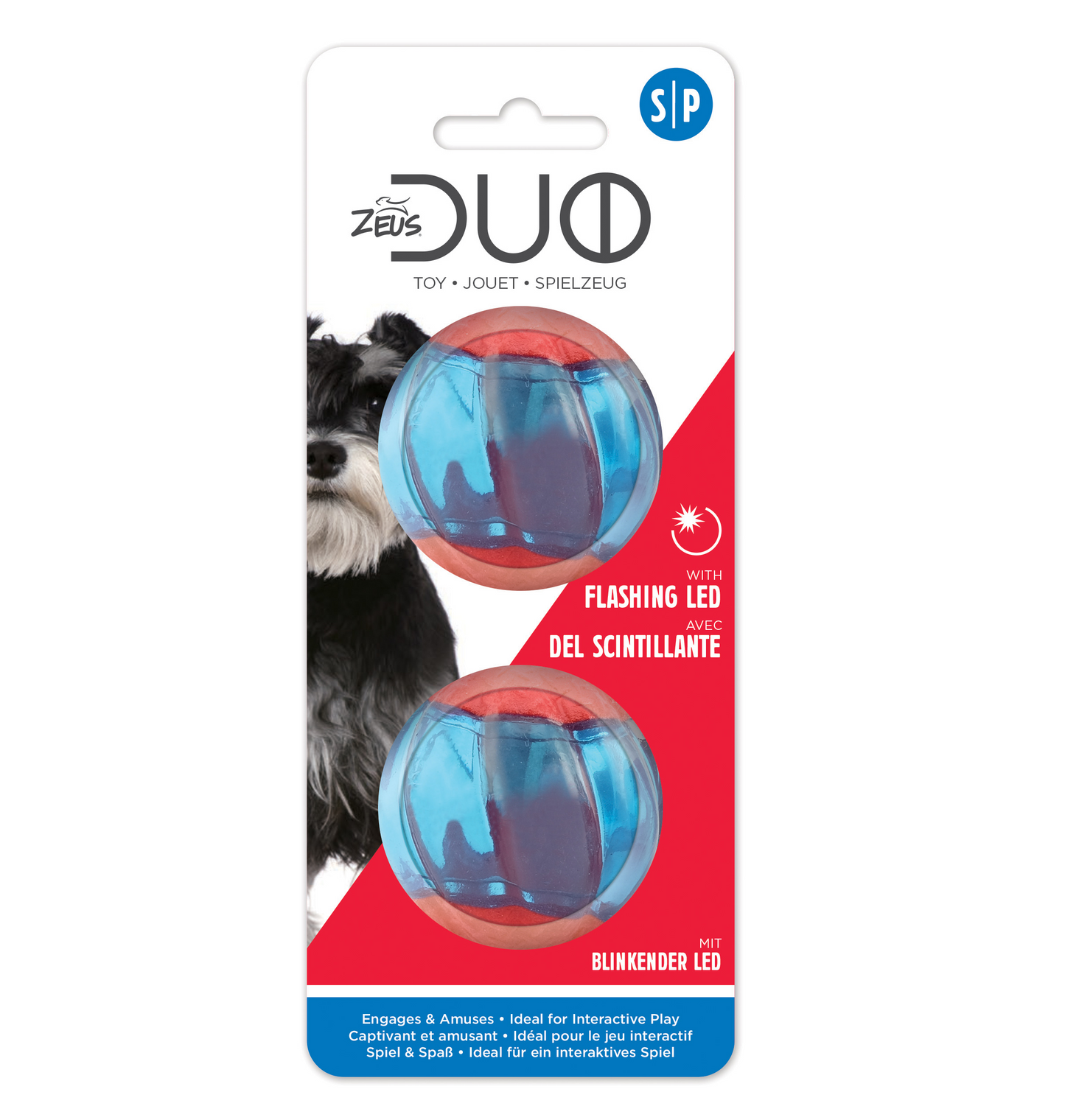 Zeus Duo Ball With Led, 2Pk