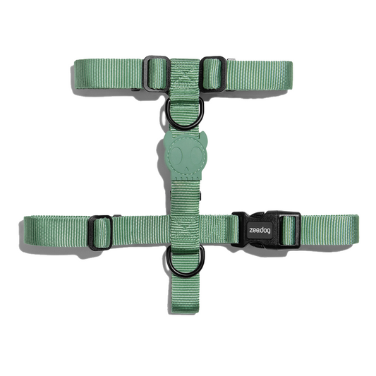 Zee.Dog Army Green H-Harness Extra Small