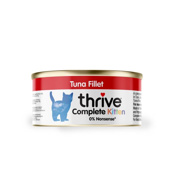 Thrive Wet Cat Food 100% COMPLETE Kitten - Tuna Fillet, 75g