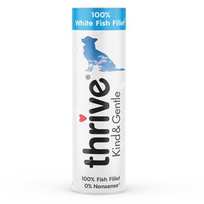 Thrive Kind & Gentle Dog Treats White Fish, 15g Tube