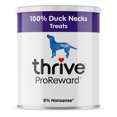 Thrive ProReward Dog Treats Duck Necks, 135g Maxi Tube