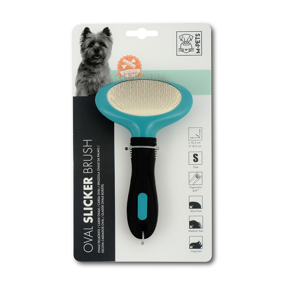 M-PETS Oval Slicker Brush S