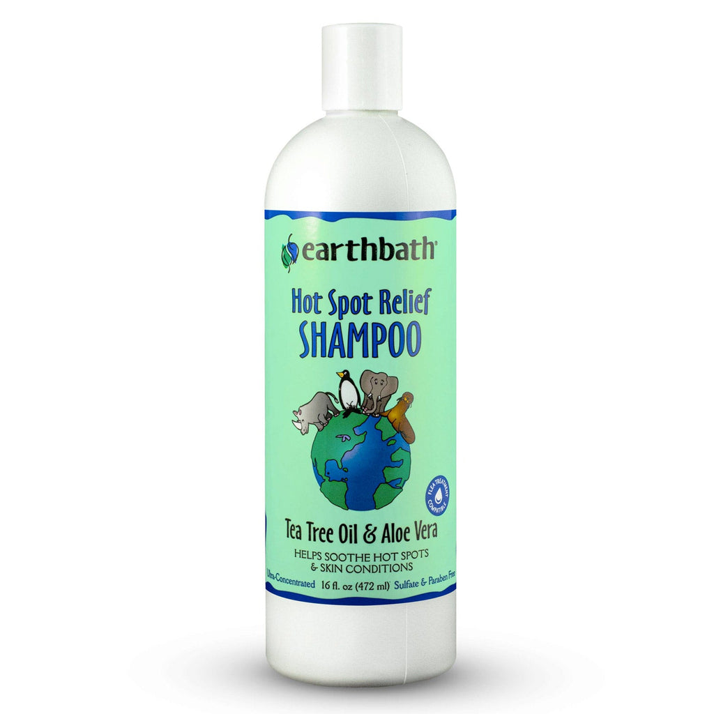earthbath® Hot Spot Relief Shampoo, Tea Tree Oil & Aloe Vera, Helps Soothe Hot Spots & Skin Condition