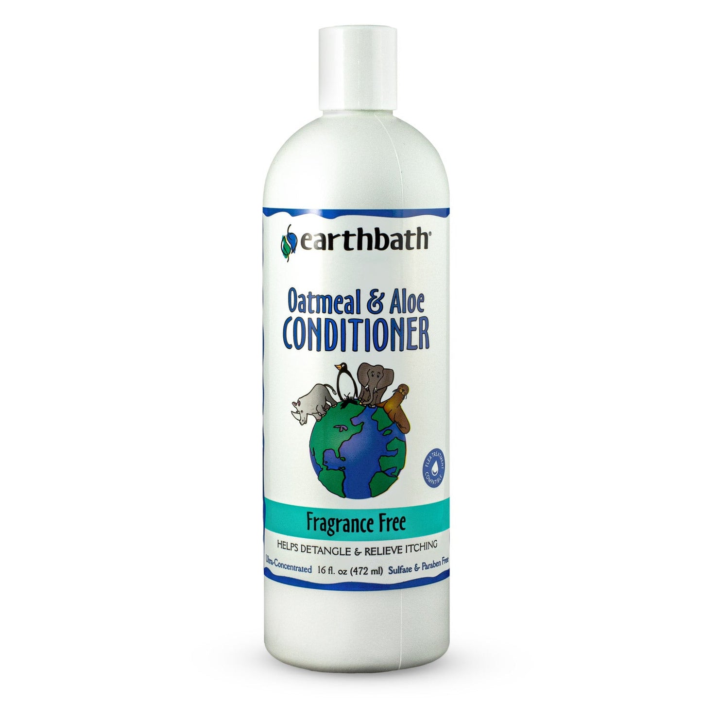 earthbath® Oatmeal & Aloe Conditioner, Fragrance Free, Helps Relieve Itchy Dry Skin